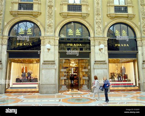 prada store in milan italy.